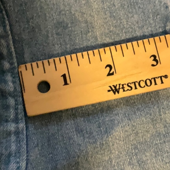 Flyshacker Clothing Co Men’s Medium Wash Denim Long Sleeves Shirt Size Medium - Picture 12 of 13